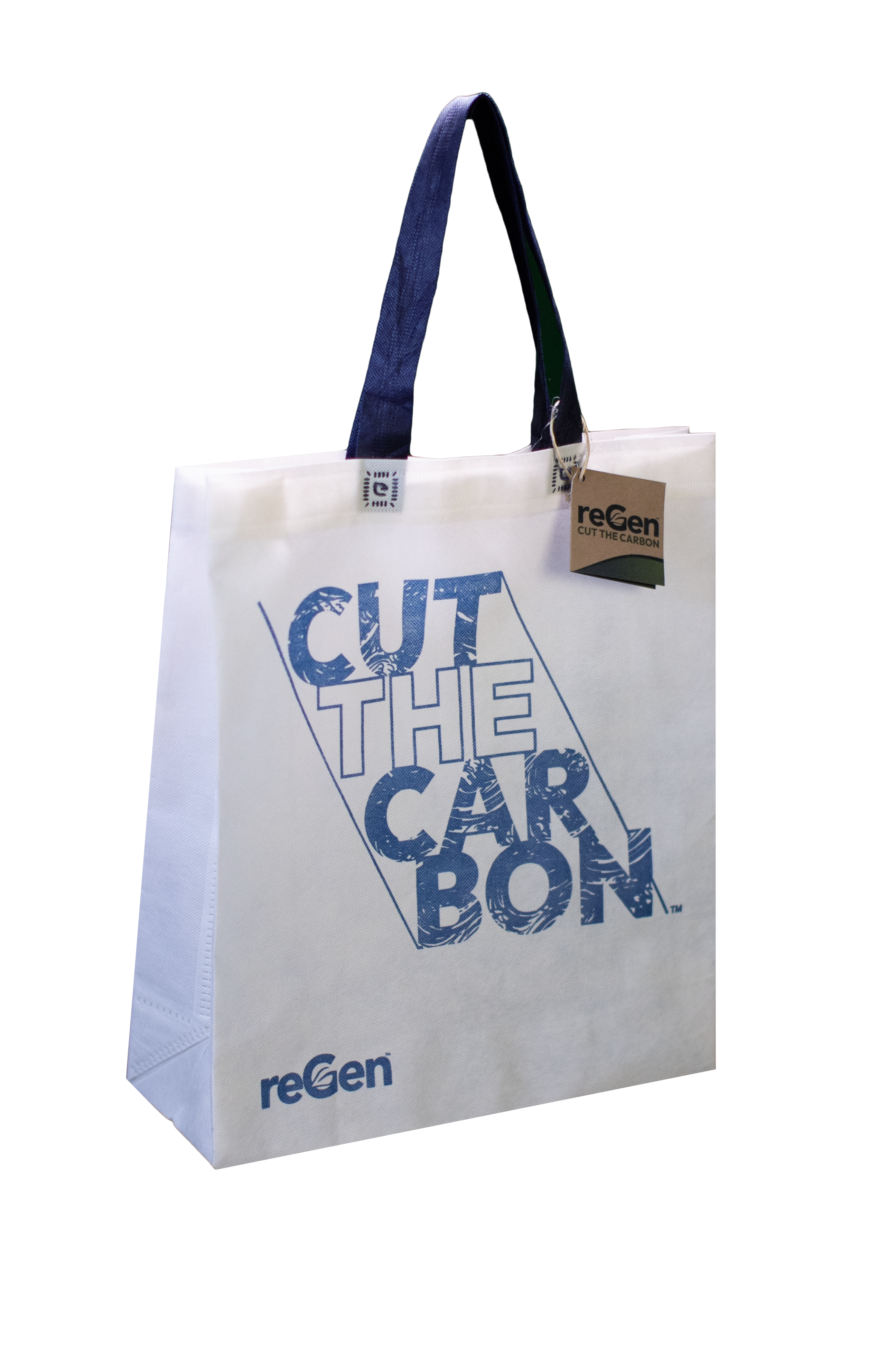 An image of reGen's carbon-conscious reusable tote bag